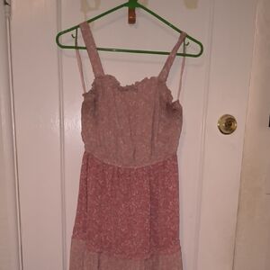 Sincerely Jules | Pink Floral Midi Dress